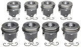 Mahle OE Ford 6.0L Diesel w/ Reduced Compression Distance by .010 Piston Set (Set of 8) w/ .02 Rings