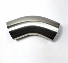 Load image into Gallery viewer, Stainless Bros 304SS 5in Diameter 1D Radius 45 Degree Bend Elbow Mandrel Bend