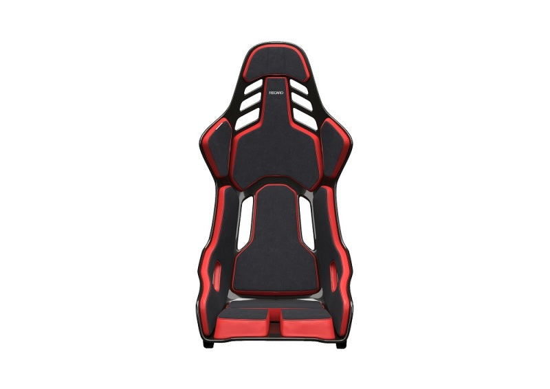 Recaro Podium (Large) CFK Carbon Fiber Right Hand Seat - Black Alcantara/Red Leather