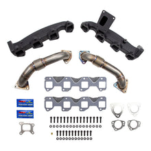 Load image into Gallery viewer, Wehrli 17-24 Chevrolet Duramax Billet Exhaust Manifold &amp; Stainless Up Pipe Kit w/ Gaskets &amp; Hardware