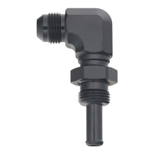 Load image into Gallery viewer, DeatschWerks 8AN Male Flare to Straight 3/8in Single Hose Barb - Anodized Matte Black