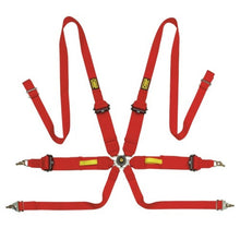 Load image into Gallery viewer, OMP Tecnica 3/2 Safety Harness - Red
