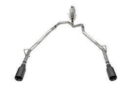 Corsa 25-26 Ram 2.5in Stainless Steel Sport Cat-back, Dual Rear Exit 5.0in Gunmetal Tip