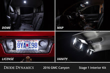 Cargar imagen en el visor de la galería, Diode Dynamics 15-22 GMC Canyon Interior LED Kit Cool White Stage 1