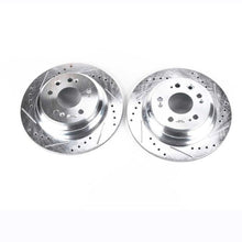 Cargar imagen en el visor de la galería, Power Stop 05-12 Acura RL Rear Evolution Drilled &amp; Slotted Rotors - Pair