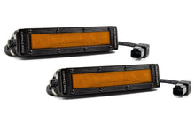 Cargar imagen en el visor de la galería, Diode Dynamics 6 In LED Light Bar - Amber Flood Stealth (Pair)