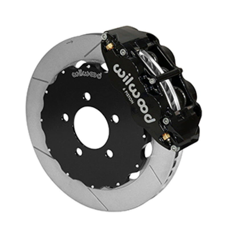 Wilwood Narrow Superlite 6R Front Big Brake Kit 12.88in Slotted Black 05-11 Ford Crown Victoria