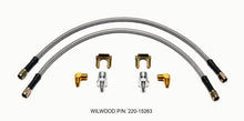 Cargar imagen en el visor de la galería, Wilwood Flexline Kit 18inch M10x1.50 IF 1/8-27 NPT 90 Degree