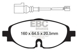 EBC Racing 15-19 Volkswagen GTI (Mk7) 2.0T RP-1 Race Front Brake Pads