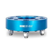 Cargar imagen en el visor de la galería, Mishimoto Borne Off-Road Wheel Spacers - 5x127 - 71.6 - 30mm - M14 - Blue