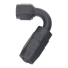 Cargar imagen en el visor de la galería, DeatschWerks 6 AN Female Flare Swivel 120-Degree Hose End CPE - Anodized Matte Black