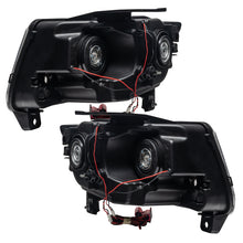 Cargar imagen en el visor de la galería, Oracle 11-13 Jeep Grand Cherokee Pre-Assembled Halo Headlights (Non HID) Chrome - UV/Purple