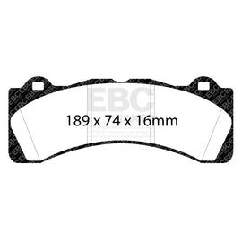 EBC Racing Brembo GT-6 Caliper RP-1 Race Brake Pads