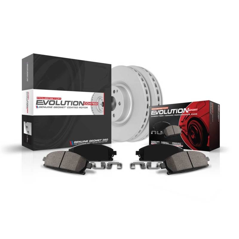 Power Stop 2021 Mini Cooper Countryman Front Z23 Evolution Coated Brake Kit