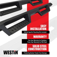 Cargar imagen en el visor de la galería, Westin/HDX 99-16 Ford F-250/350/450/550 Super Cab Drop Nerf Step Bars - Textured Black
