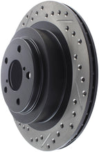 Cargar imagen en el visor de la galería, StopTech 06-07 Subaru Impreza WRX (Exc STi) Slotted &amp; Drilled Right Rear Rotor