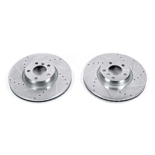 Cargar imagen en el visor de la galería, Power Stop 07-13 BMW X5 Front Evolution Drilled &amp; Slotted Rotors - Pair