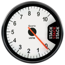 Cargar imagen en el visor de la galería, Autometer Stack Clubman Tachometer 80mm 0-10K RPM - White