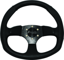 Cargar imagen en el visor de la galería, DragonFire Racing Steering Wheels - D-Shaped- Vinyl- Black- 0in offset