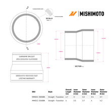 Cargar imagen en el visor de la galería, Mishimoto Duracore 3.5in to 4in Transition Coupler