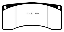 EBC Ford Saleen Mustang Alcon front calipers Redstuff Front Brake Pads