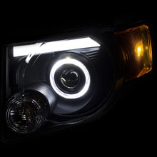 Load image into Gallery viewer, ANZO 2008-2012 Ford Escape Projector Headlights w/ Halo Black