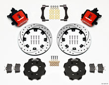 Cargar imagen en el visor de la galería, Wilwood Combination Parking Brake Rear Kit 12.19in Drilled Red Civic / Integra Disc 2.39 Hub Offset