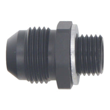 Cargar imagen en el visor de la galería, DeatschWerks 8AN Male Flare to M14 X 1.5 Male Metric Adapter (Incl Washer) - Anodized Matte Black