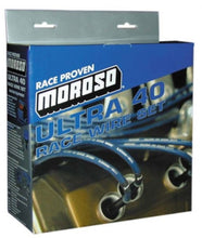Cargar imagen en el visor de la galería, Moroso Chevrolet Small Block (Raised Cam) Ignition Wire Set - Ultra 40 - Unsleeved - Black