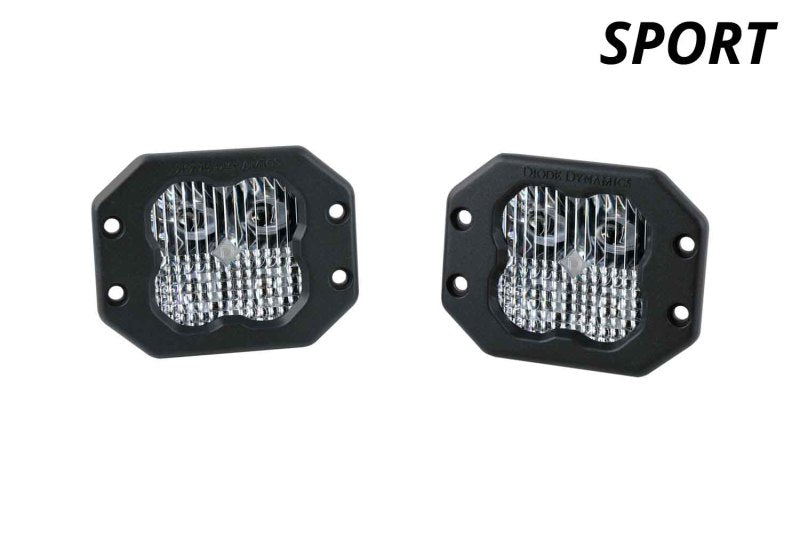 Diode Dynamics SS3 Sport RBL - White Flood Flush (Pair)