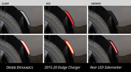 Diode Dynamics 15-21 Dodge Charger LED Sidemarkers - Amber Red (set)
