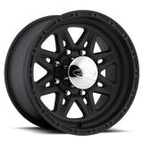 Raceline 891 Renegade 16x8in / 6x139.7 BP / 0mm Offset / 107.95mm Bore - Satin Black Wheel