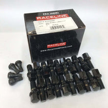 Cargar imagen en el visor de la galería, Raceline 14x1.50 1.1in Ball Seat Black Lug Bolts