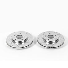 Cargar imagen en el visor de la galería, Power Stop 11-19 Hyundai Elantra Front Evolution Drilled &amp; Slotted Rotors - Pair