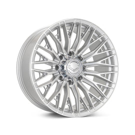Vossen HFX-6 - 20X9.5 - 6X139.7 - ET15 - DEEP - 106.1 - SP - SILVER POLISHED