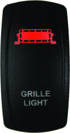 DragonFire Racing Lighted Switch Grill Light On/Off Red