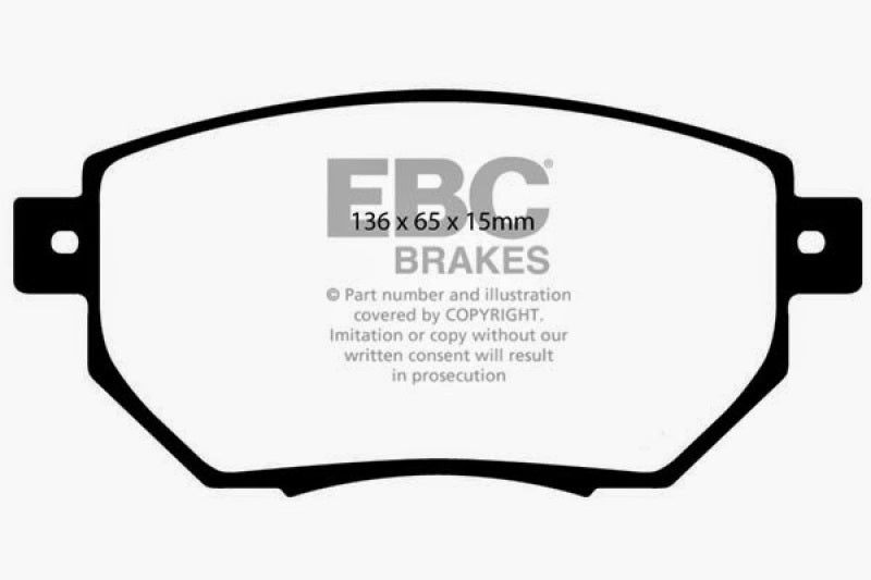 EBC 05-06 Nissan Altima 3.5 SE-R Greenstuff Front Brake Pads