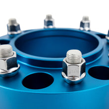 Cargar imagen en el visor de la galería, Mishimoto Borne Off-Road Wheel Spacers - 5x127 - 71.6 - 30mm - M14 - Blue