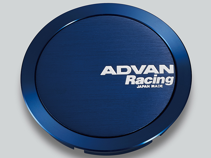 Advan 63mm Full Flat Centercap - Blue Anodized