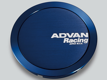 Cargar imagen en el visor de la galería, Advan 63mm Full Flat Centercap - Blue Anodized