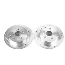 Cargar imagen en el visor de la galería, Power Stop 16-17 Toyota Mirai Rear Evolution Drilled &amp; Slotted Rotors - Pair