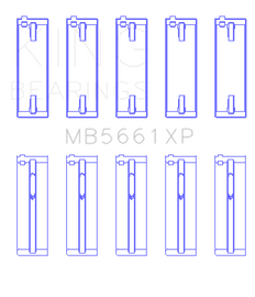 King Engine Bearings Audi/VW ADZ/ AWT/ APK/ BHP/ BPY/ AKS (Size 0.26) Main Bearing Set