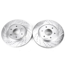 Cargar imagen en el visor de la galería, Power Stop 05-07 Infiniti QX56 Front Evolution Drilled &amp; Slotted Rotors - Pair