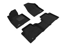 Cargar imagen en el visor de la galería, 3D Maxpider 13-18 Hyundai Santa Fe Sport Elegant 1st 2nd Row - Floor Mat Set (Black)