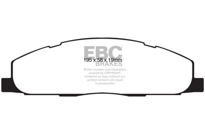 EBC 09-11 Dodge Ram 2500 Pick-up 5.7 2WD/4WD Ultimax2 Rear Brake Pads