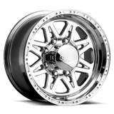 Raceline 888 Renegade 17x9in / 8x170 BP / -12mm Offset / 130.81mm Bore - Polished Wheel