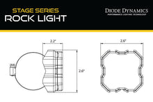 Cargar imagen en el visor de la galería, Diode Dynamics Stage Series Rock Light Tube Mount Adapter Kit (one)