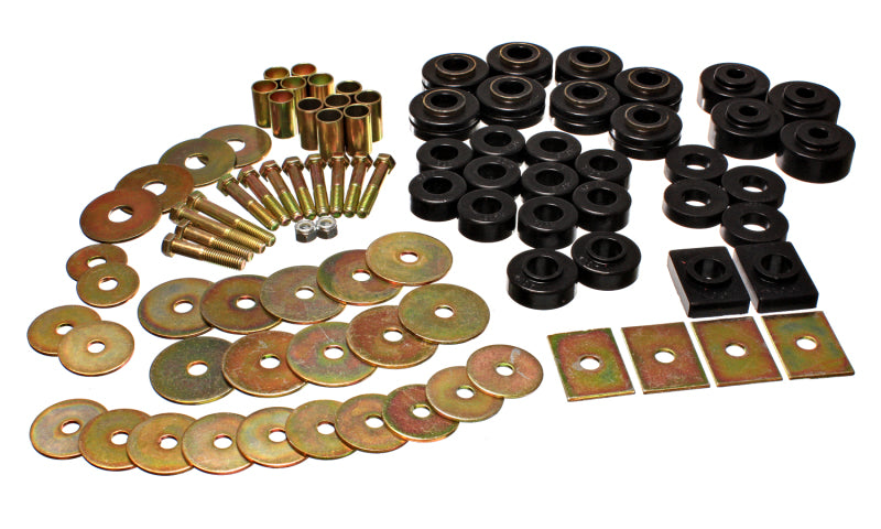 Energy Suspension 64-67 Buick Century/Regal/Grand National/Skylark/Special Black Body Mount Set