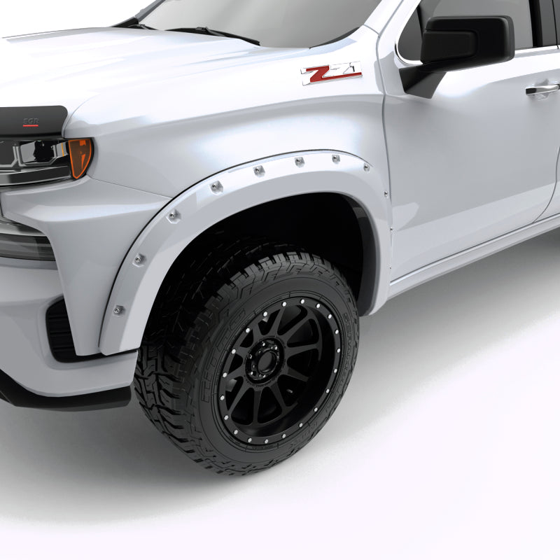 EGR 19-22 Chevrolet Silverado 1500 Summit White Traditional Bolt-On Look Fender Flares Set Of 4