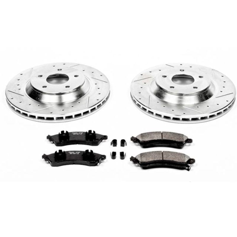 Power Stop 88-96 Chevrolet Corvette Front Z23 Evolution Sport Brake Kit